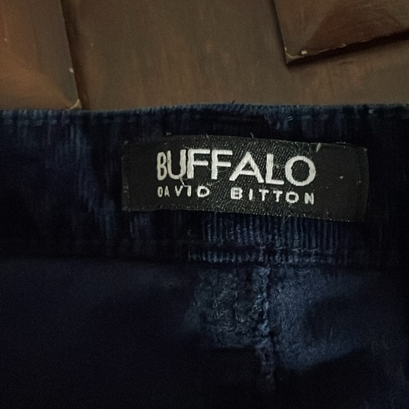 Women’s size 12/32 buffalo supreme midrise skinny stretch darkblue corduroy pant - Picture 6 of 12